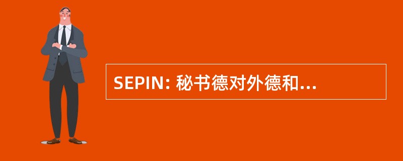 SEPIN: 秘书德对外德和信息全国协会