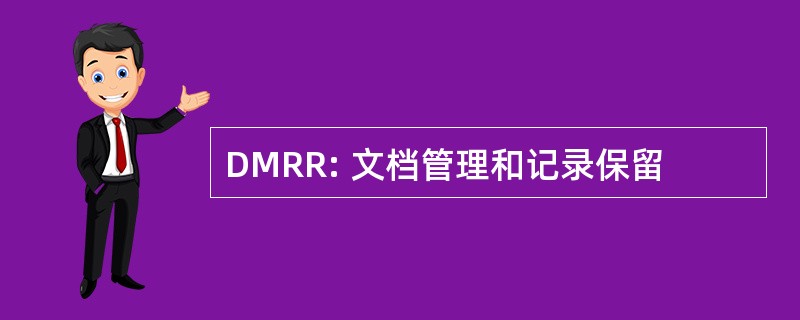 DMRR: 文档管理和记录保留