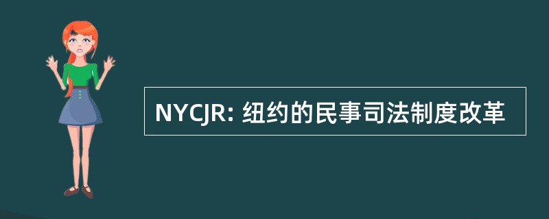 NYCJR: 纽约的民事司法制度改革