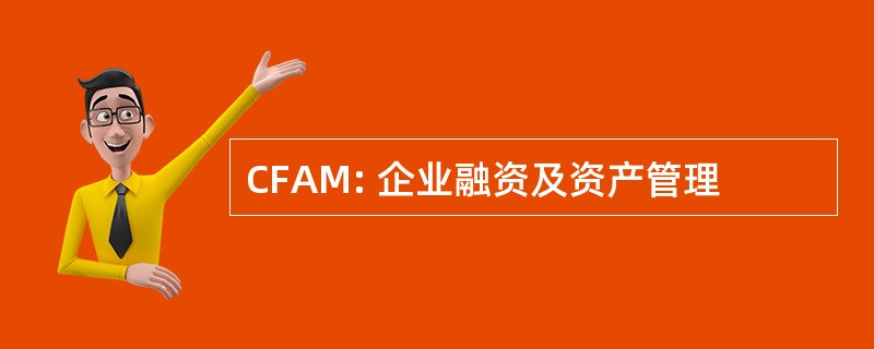 CFAM: 企业融资及资产管理