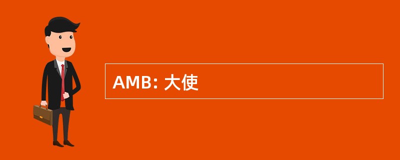 AMB: 大使