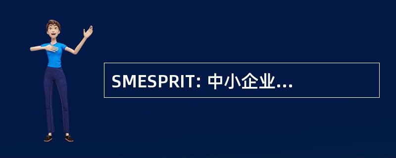 SMESPRIT: 中小企业支持系统的规划和报告关于信息技术