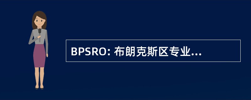 BPSRO: 布朗克斯区专业标准审查组织