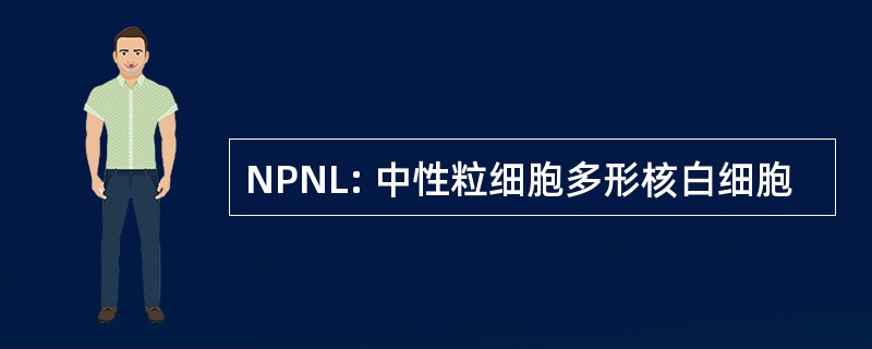 NPNL: 中性粒细胞多形核白细胞