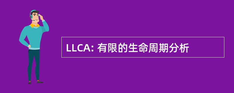 LLCA: 有限的生命周期分析