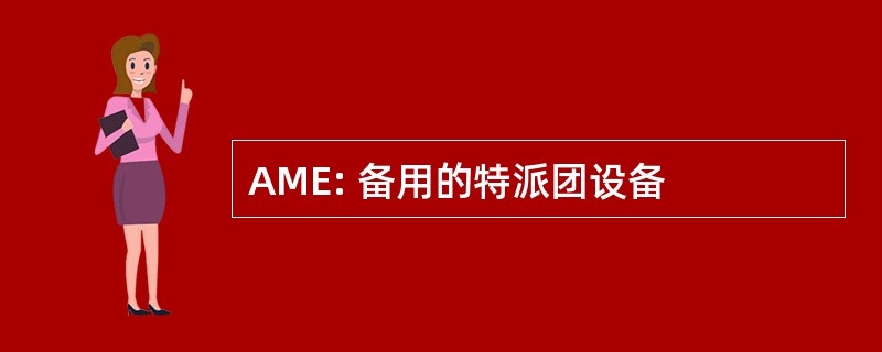 AME: 备用的特派团设备