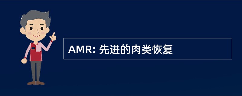 AMR: 先进的肉类恢复