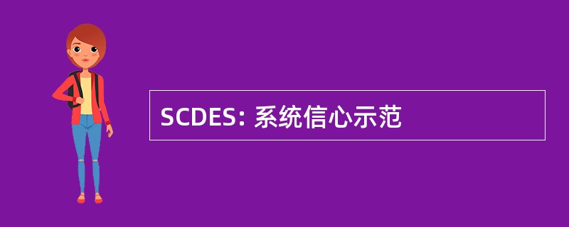 SCDES: 系统信心示范