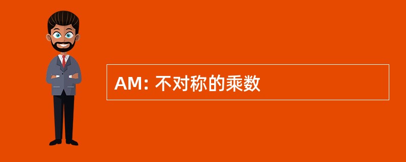 AM: 不对称的乘数