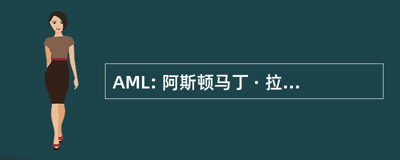 AML: 阿斯顿马丁 · 拉贡达有限公司