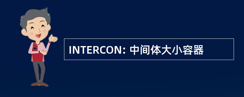 INTERCON: 中间体大小容器