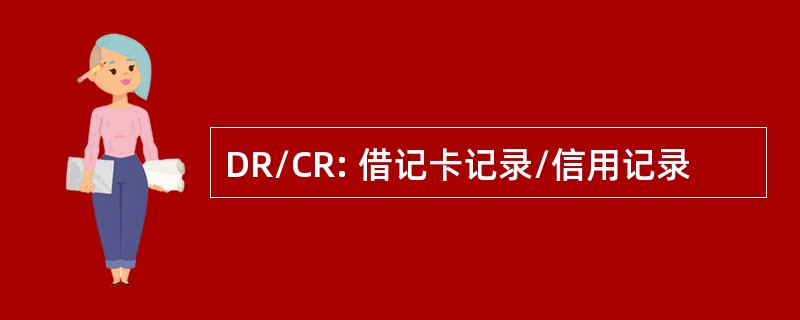 DR/CR: 借记卡记录/信用记录