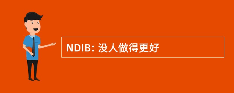 NDIB: 没人做得更好