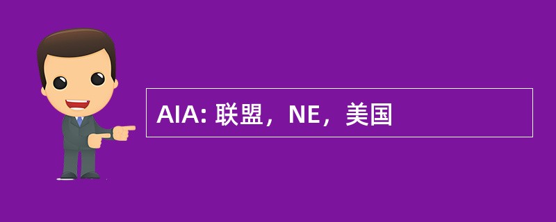 AIA: 联盟，NE，美国