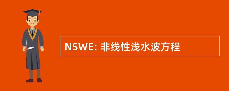 NSWE: 非线性浅水波方程