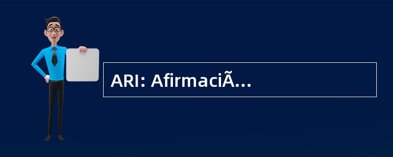 ARI: AfirmaciÃ³n 段 una RepÃºblica Igualitaria