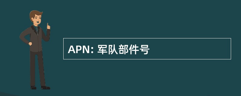 APN: 军队部件号