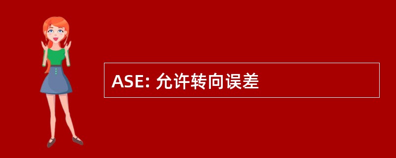 ASE: 允许转向误差