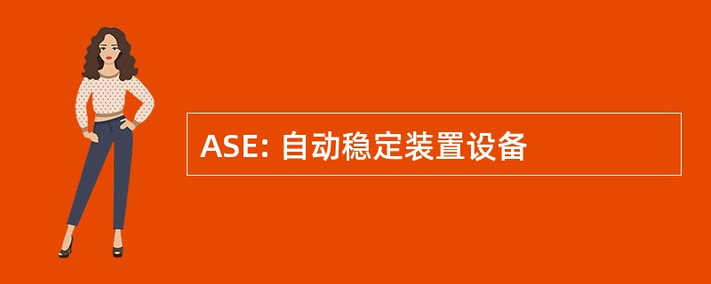 ASE: 自动稳定装置设备