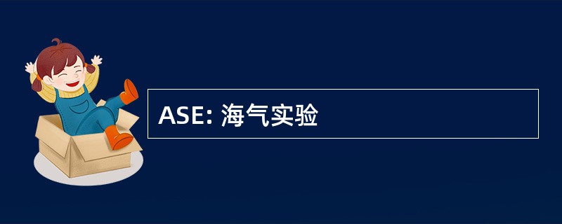 ASE: 海气实验