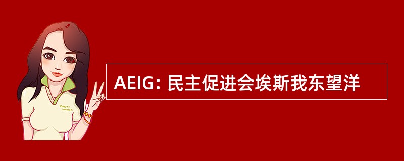 AEIG: 民主促进会埃斯我东望洋