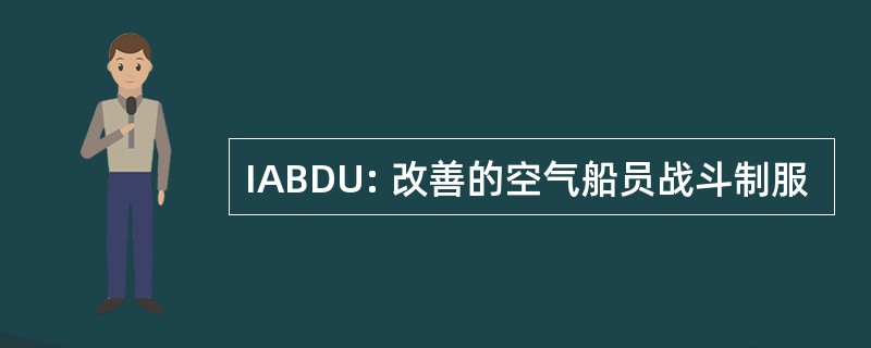 IABDU: 改善的空气船员战斗制服