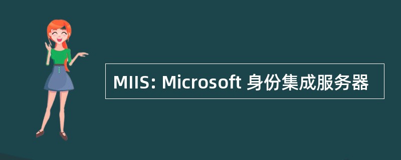 MIIS: Microsoft 身份集成服务器