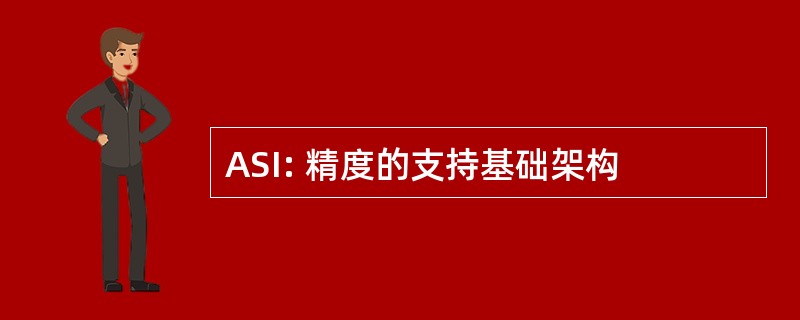 ASI: 精度的支持基础架构