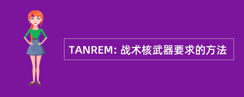 TANREM: 战术核武器要求的方法