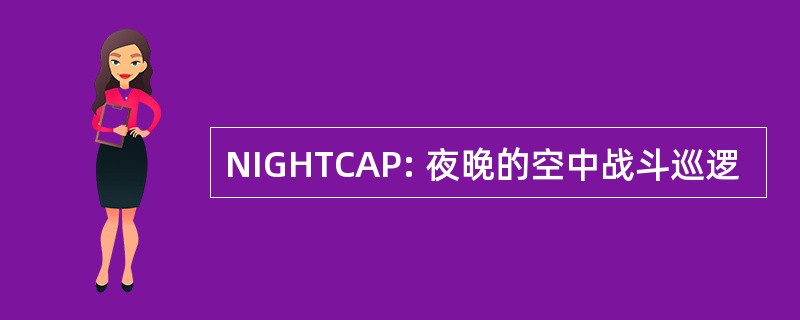 NIGHTCAP: 夜晚的空中战斗巡逻