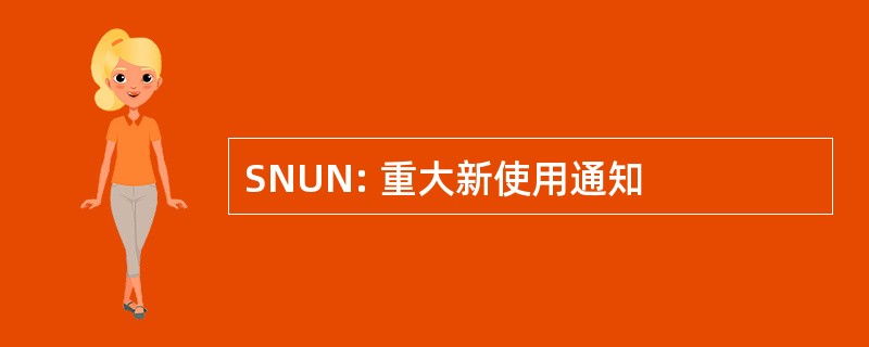 SNUN: 重大新使用通知