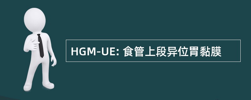 HGM-UE: 食管上段异位胃黏膜