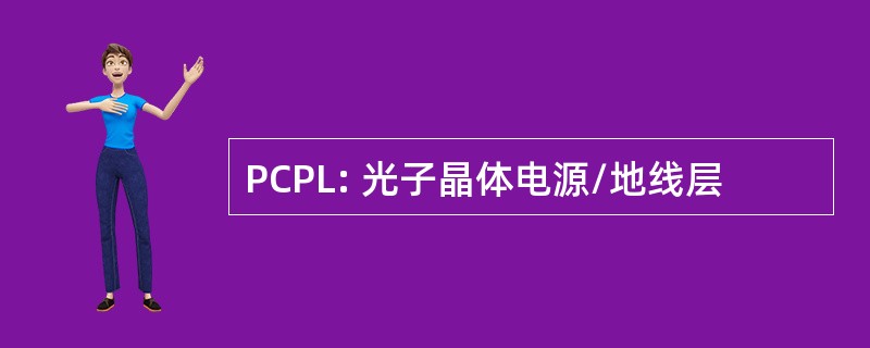 PCPL: 光子晶体电源/地线层