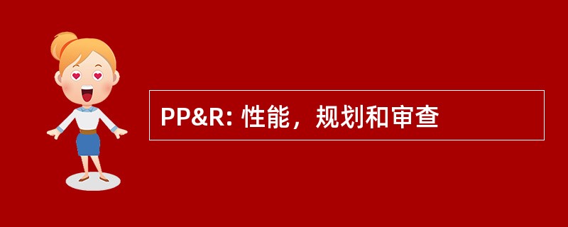 PP&amp;R: 性能，规划和审查