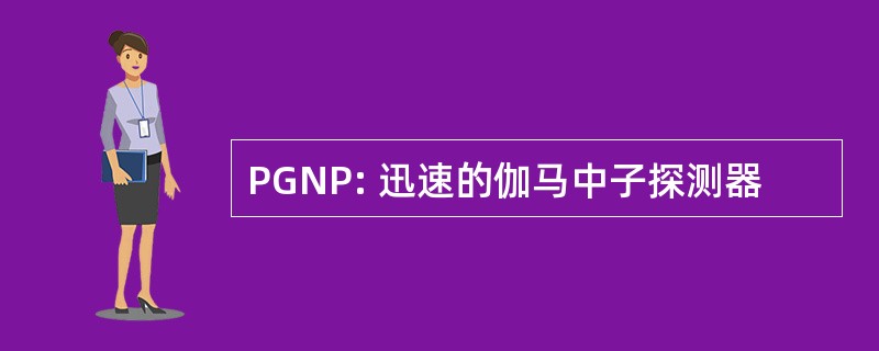 PGNP: 迅速的伽马中子探测器