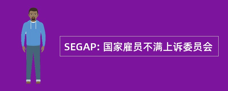 SEGAP: 国家雇员不满上诉委员会