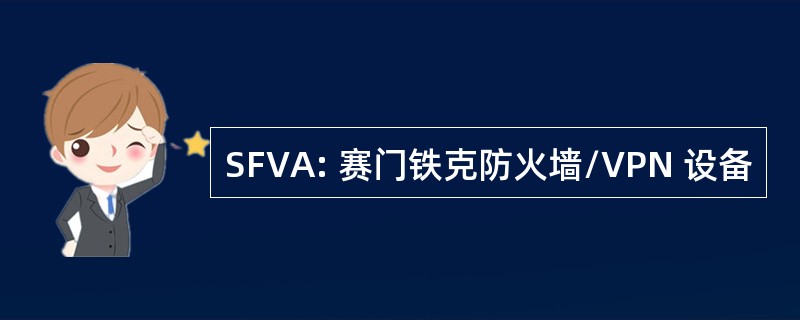 SFVA: 赛门铁克防火墙/VPN 设备