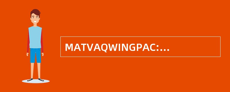 MATVAQWINGPAC: 中等攻击战术电子战翼太平洋