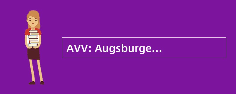 AVV: Augsburger Verkehrsverbund