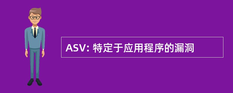 ASV: 特定于应用程序的漏洞