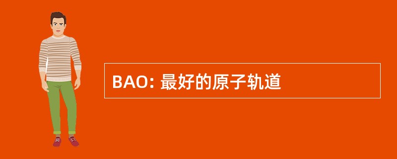 BAO: 最好的原子轨道