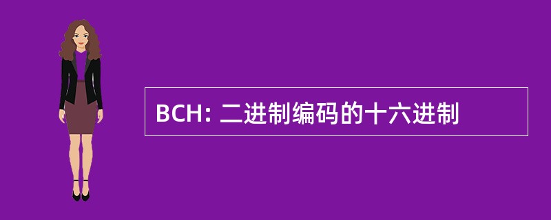 BCH: 二进制编码的十六进制