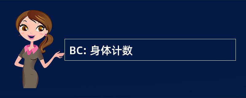 BC: 身体计数