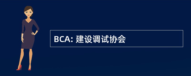 BCA: 建设调试协会