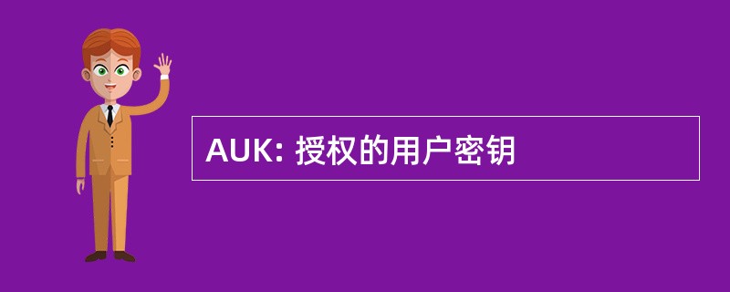 AUK: 授权的用户密钥