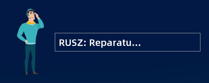 RUSZ: Reparatur 与服务中央火车站