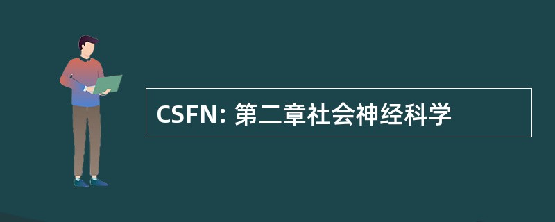 CSFN: 第二章社会神经科学