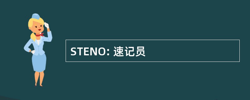 STENO: 速记员