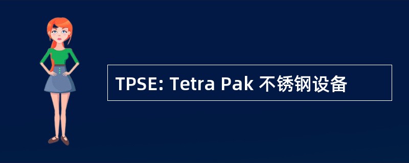 TPSE: Tetra Pak 不锈钢设备