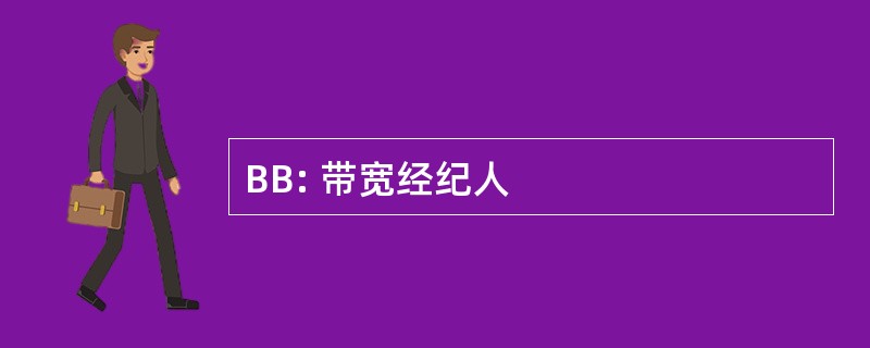 BB: 带宽经纪人